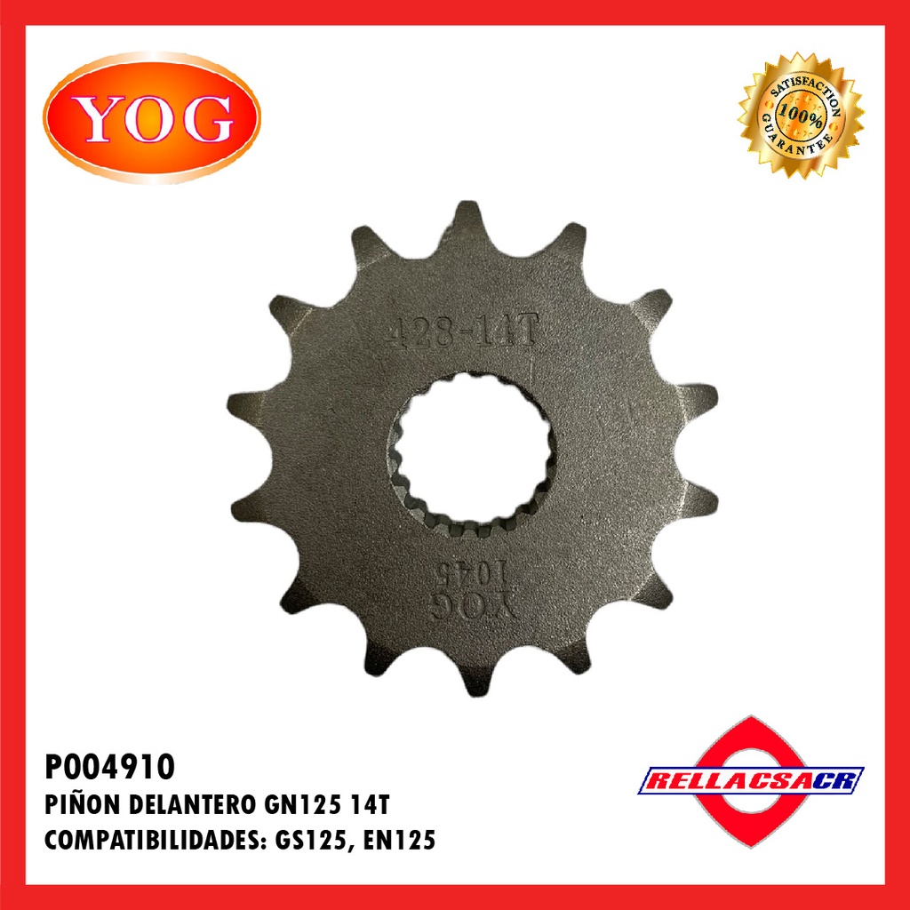 PI헲N DELANTERO GN125 H 14T