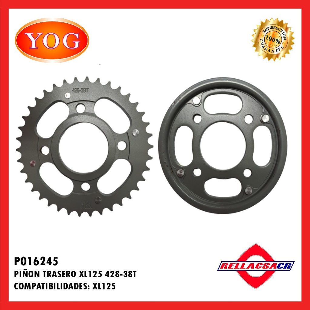 PI홥N TRASERO ZS150-7 38T