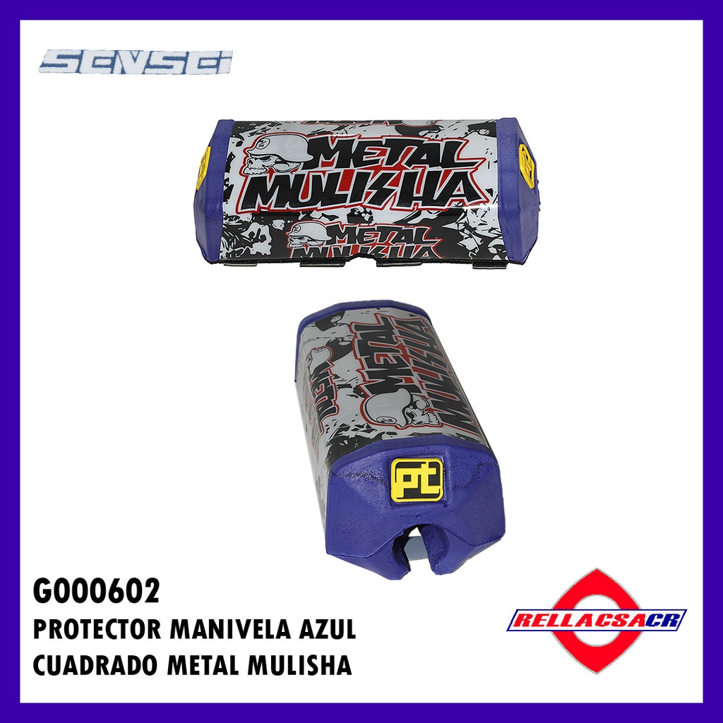 PAD MANIVELA CUADRADO METAL MULISHA AZUL
