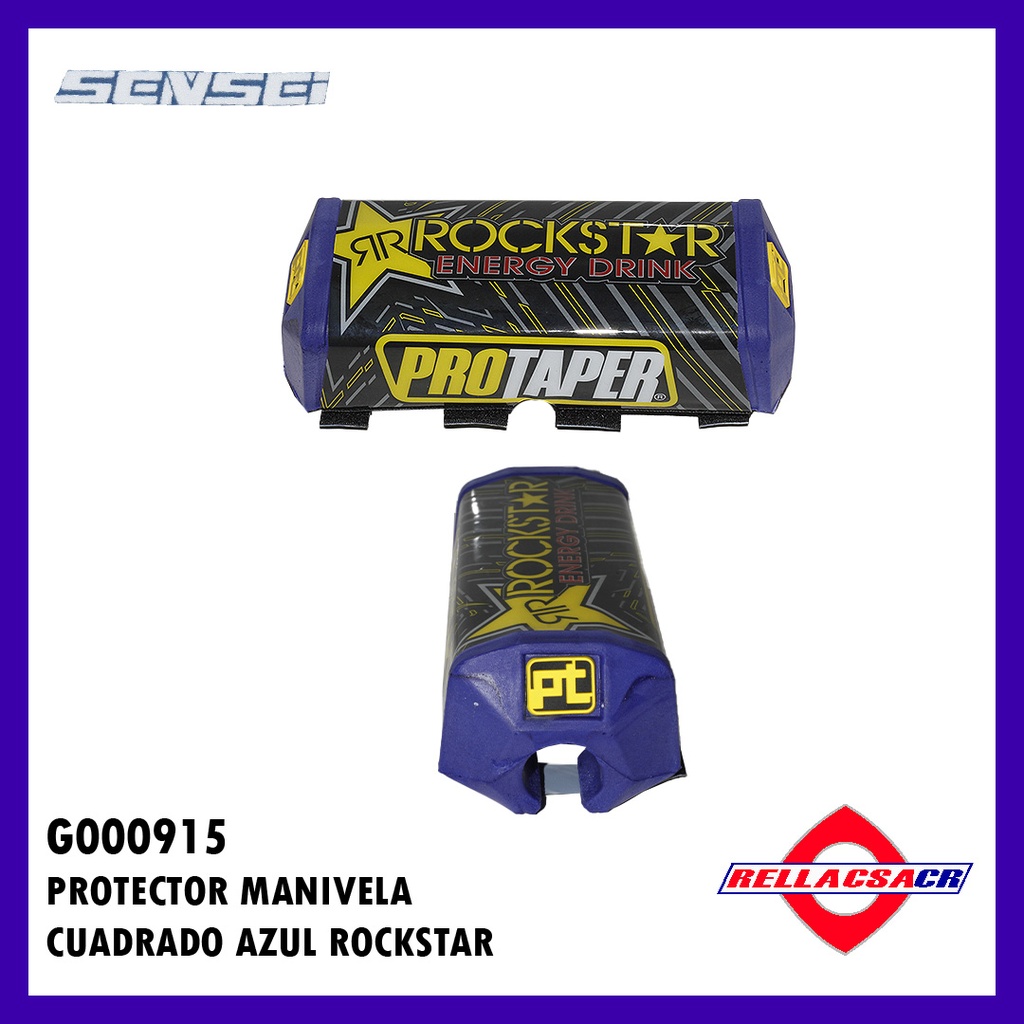 PAD MANIVELA CUADRADO ROCKSTAR AZUL