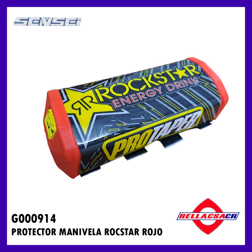 PAD MANIVELA CUADRADO ROCKSTAR ROJO