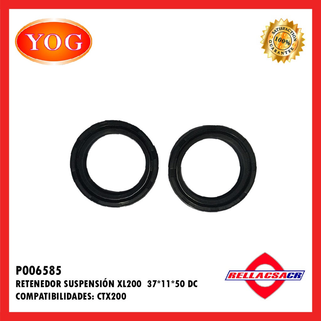 RETENEDOR SUSPENSI흁 37x11x50 XL200/CTX200.YOG