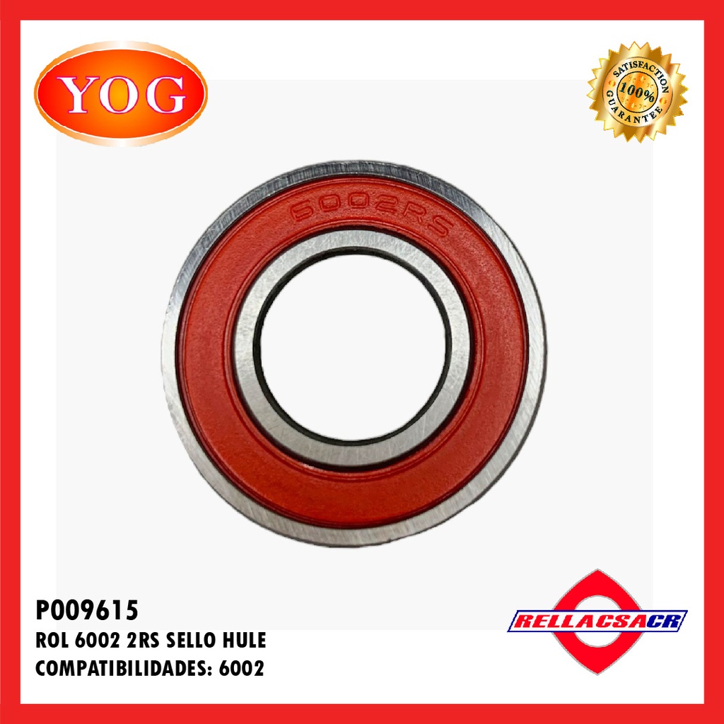 ROL 6002 2RS SELLO HULE
