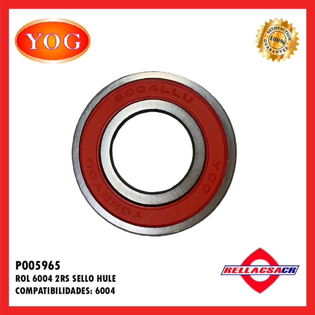 ROL 6004 2RS SELLO HULE
