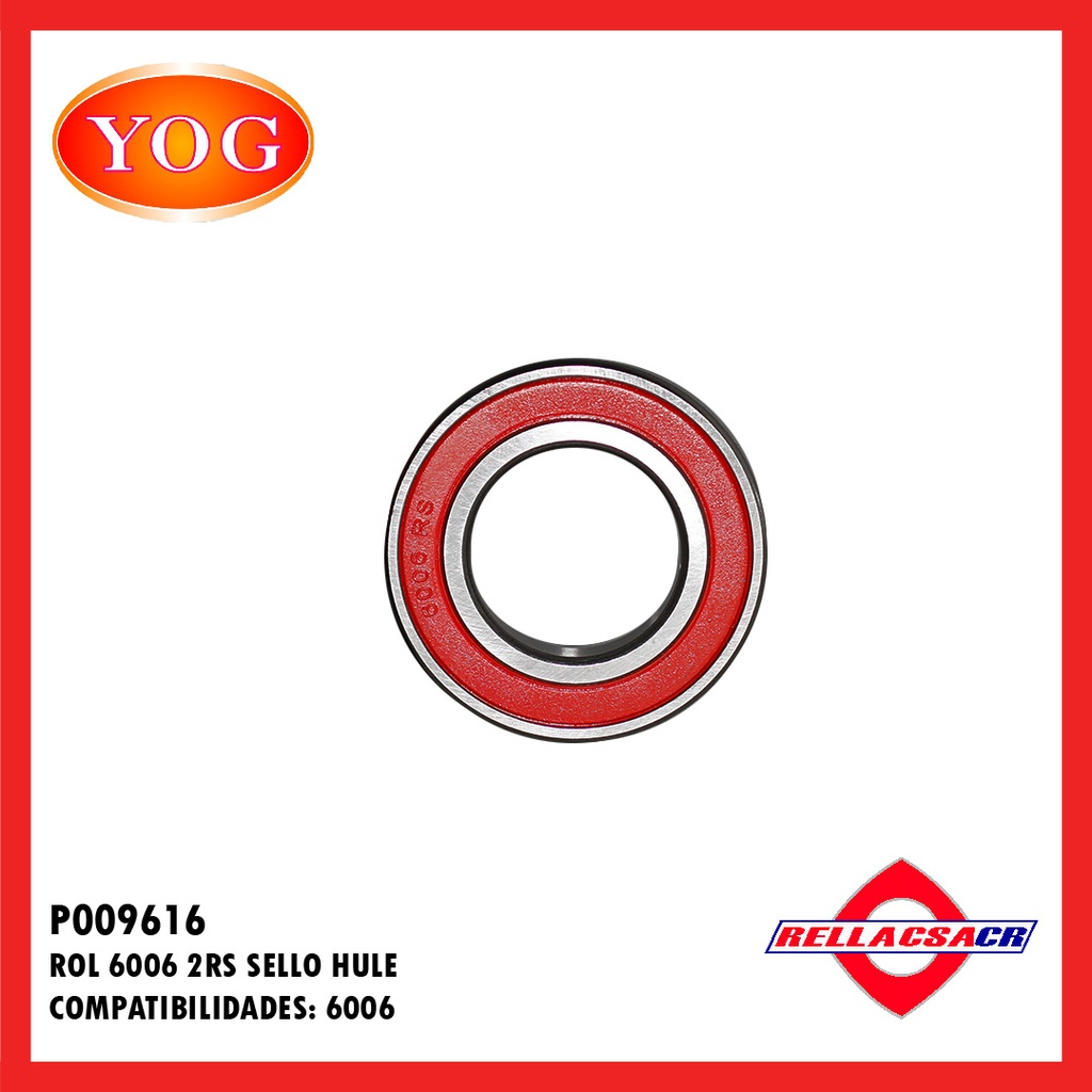 ROL 6006 2RS SELLO HULE