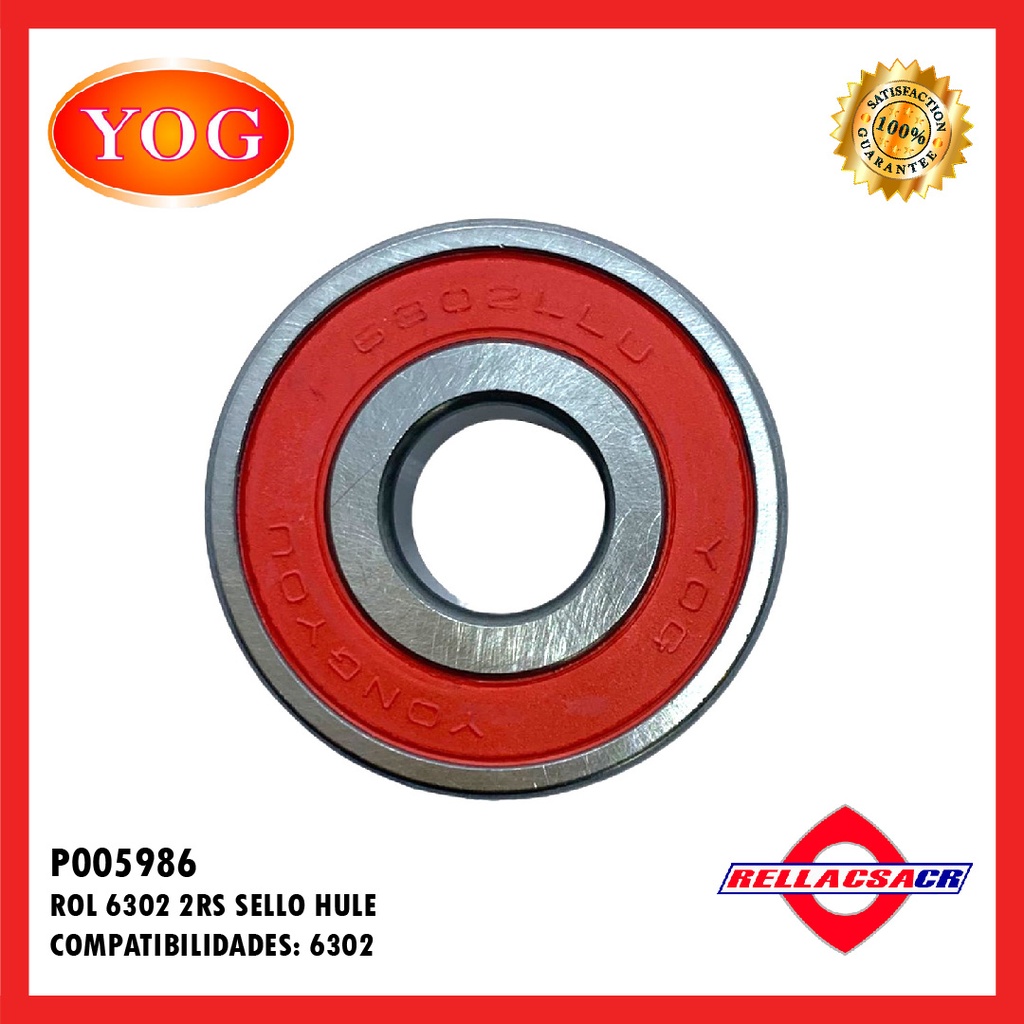 ROL 6302 2RS SELLO HULE