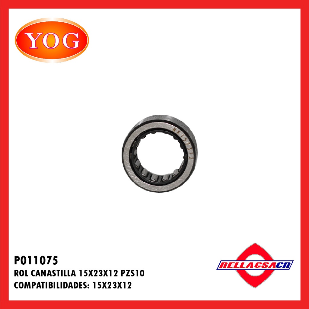 ROL CANASTILLA EJE SALIDA ZS150-7 15X23X12