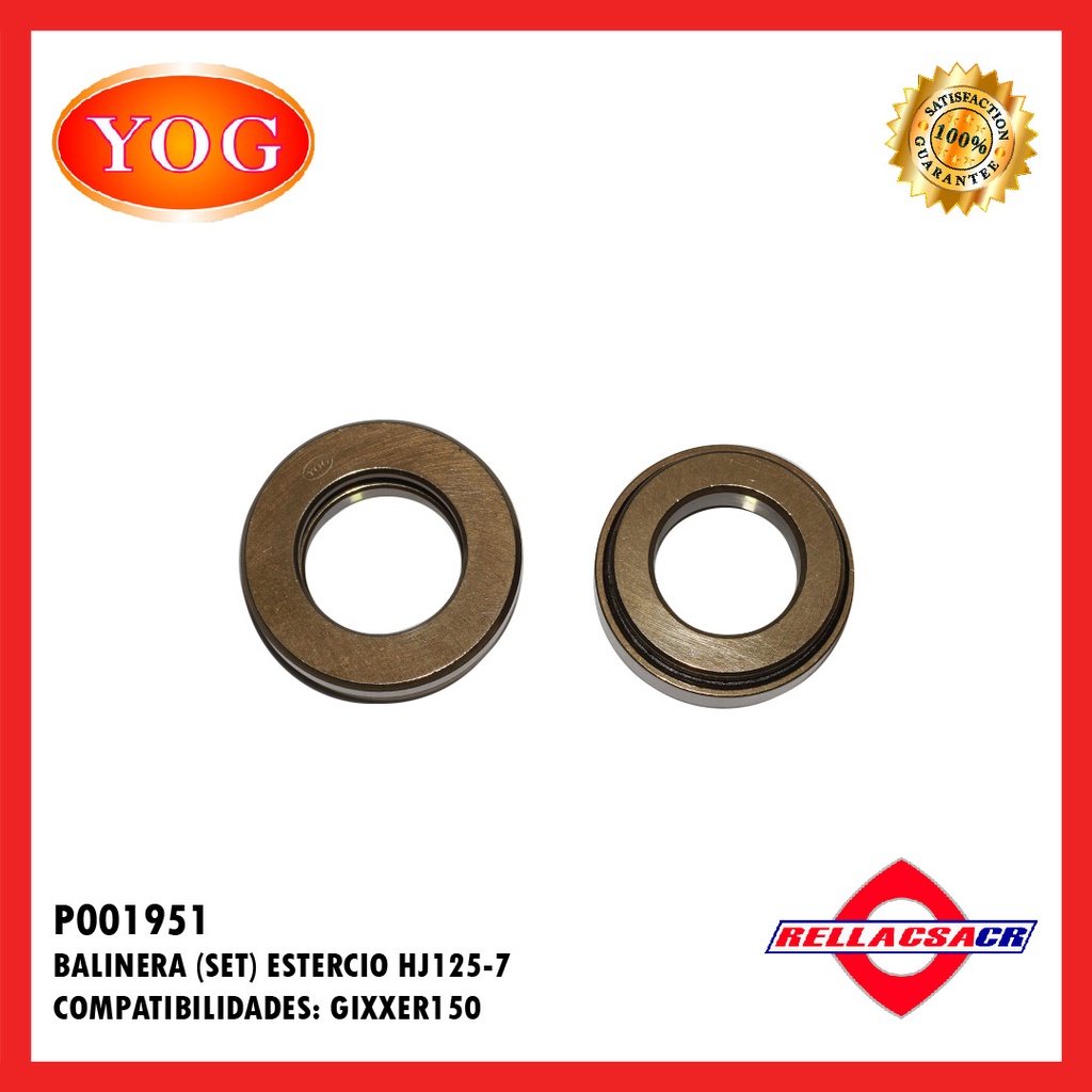 SET BALINERA ESTERCIO CANASTILLA HJ125-7/GIXXER150/GN125-H/MAGNUM150.YOG