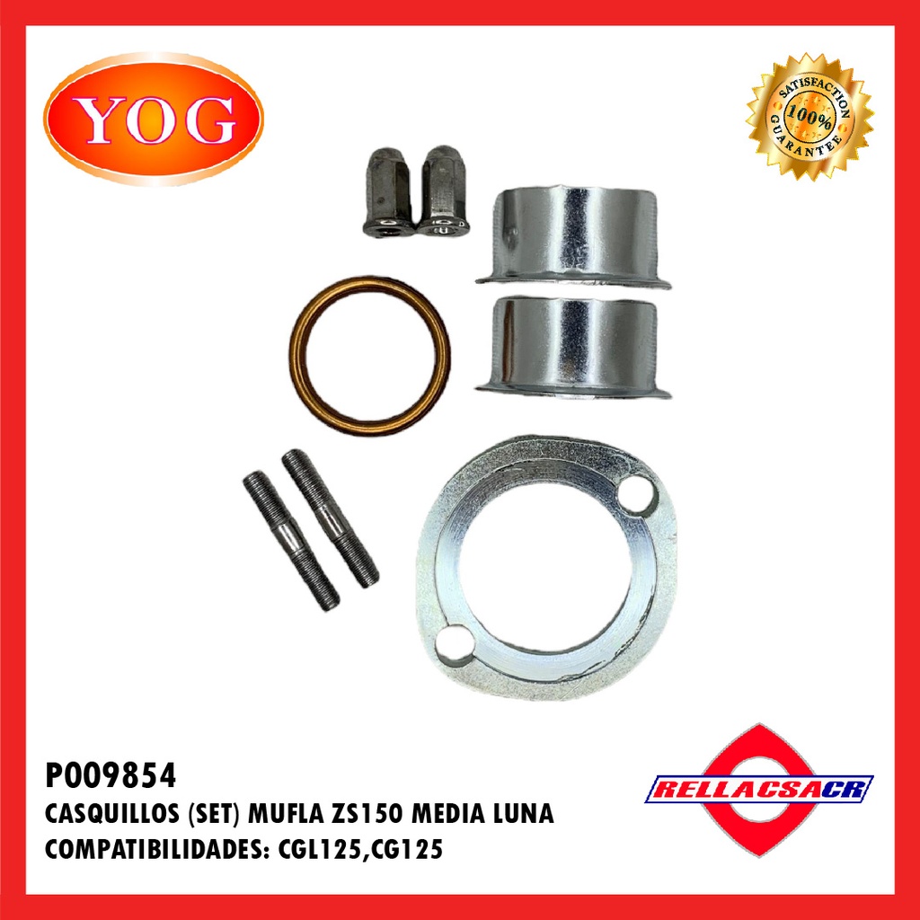 SET CASQUILLOS MUFLA ZS150-7 MEDIA LUNA