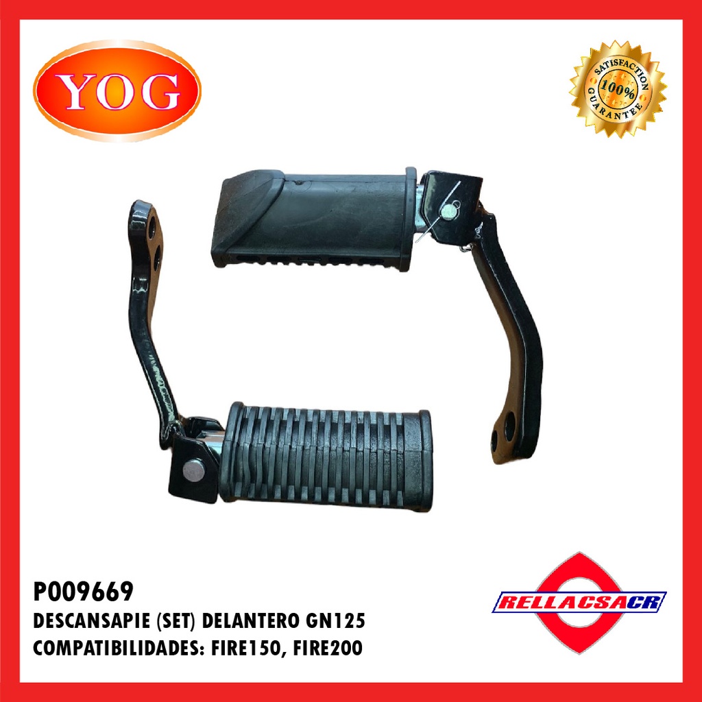 DESCANSAPIE DEL. GN125 H (SET) 
