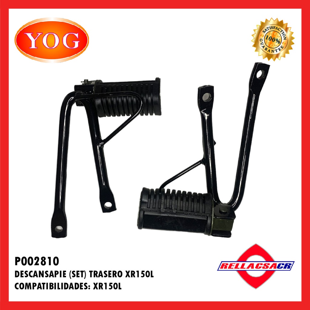 DESCANSAPIE TRAS. XR150 L (SET) 