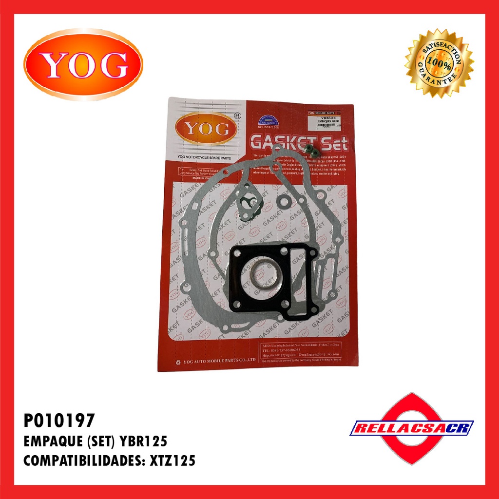EMPAQUE COMPLETO YBR 125 ED 
