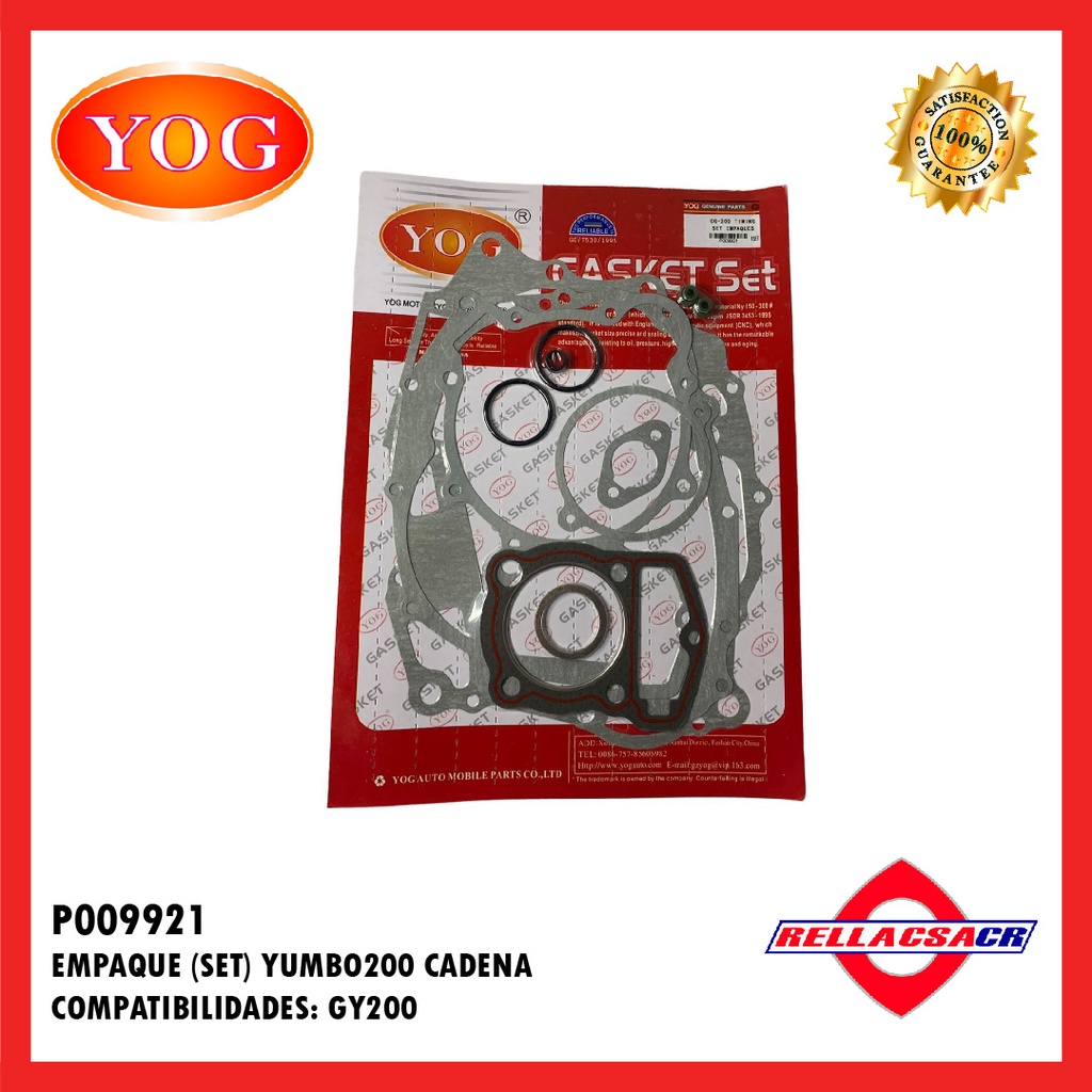 EMPAQUE COMPLETO YUMBO GY 200-6 (CADENA)