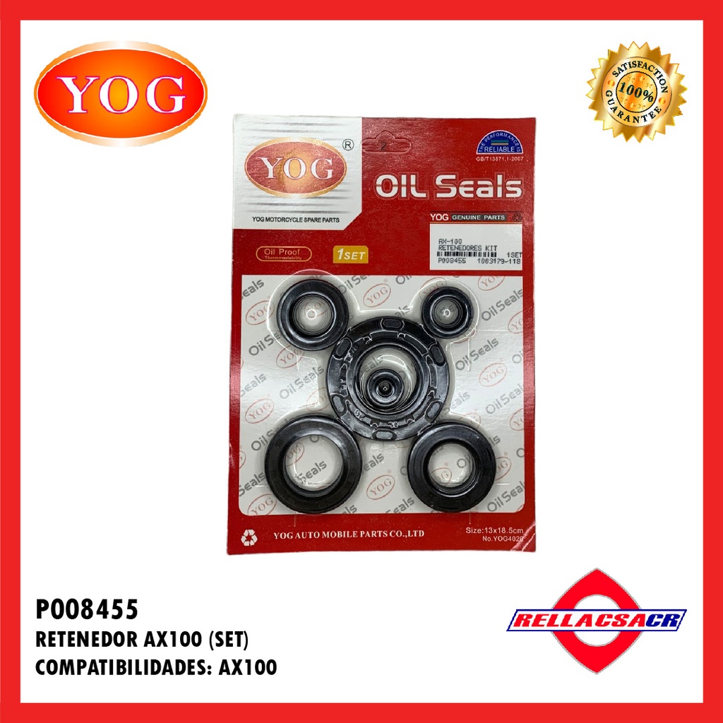 RETENEDORES COMPLETOS AX 100