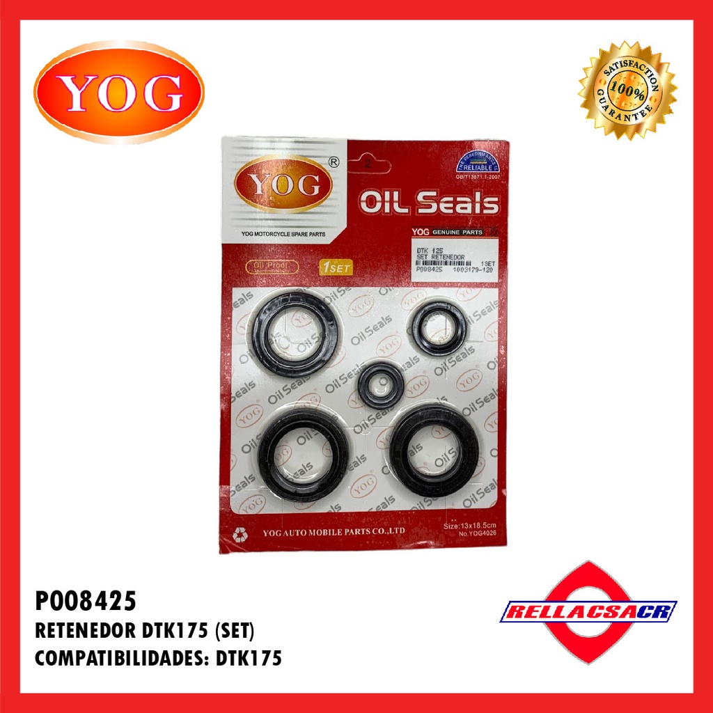 RETENEDORES COMPLETOS DTK 175