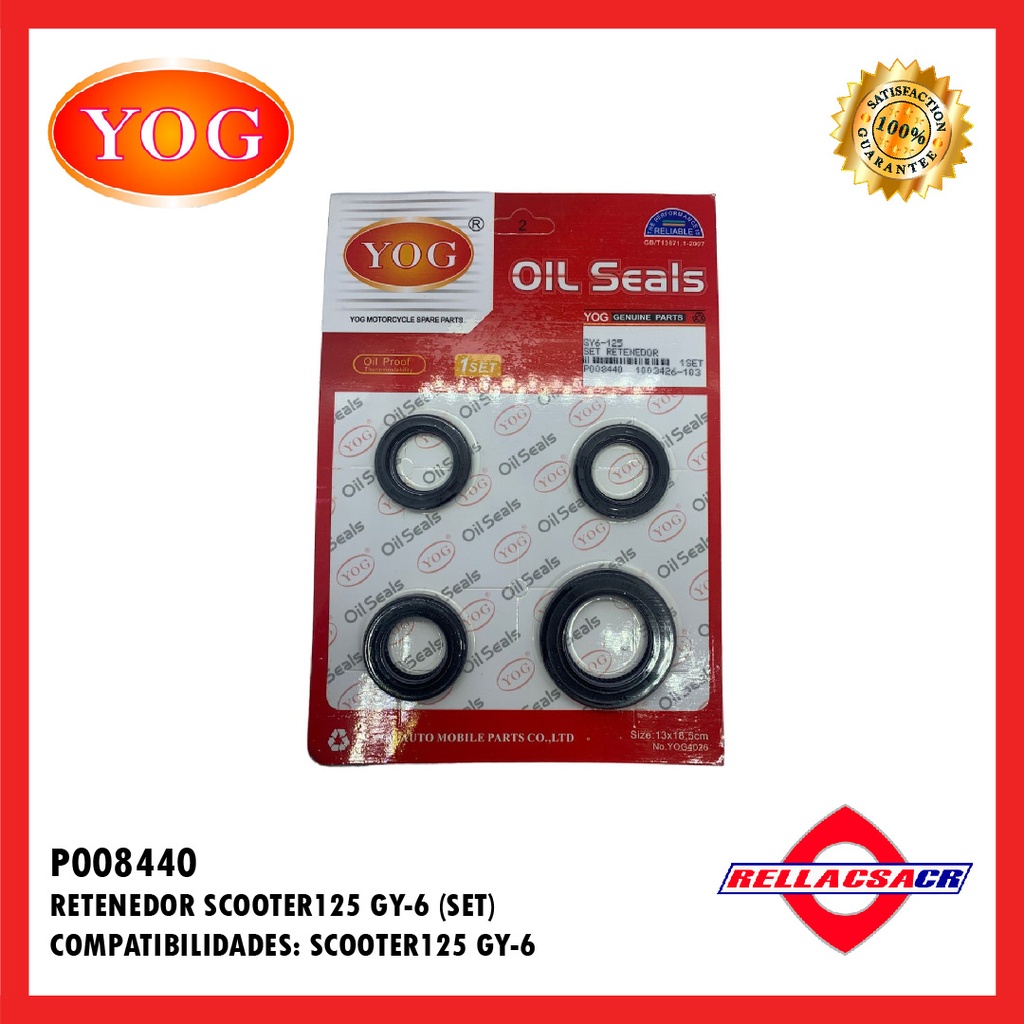 RETENEDORES COMPLETOS SCOOTER 150