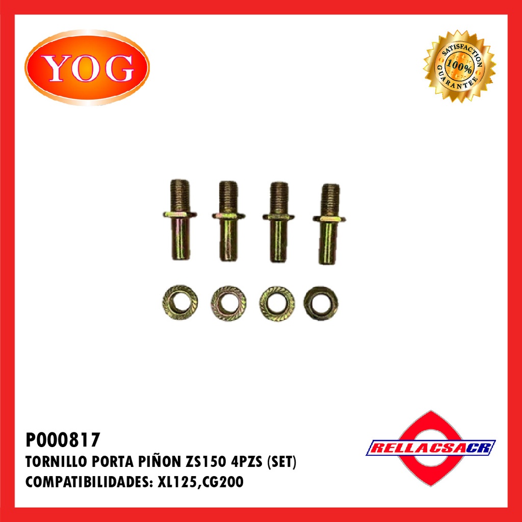 SET TORNILLOS PORTA PI홥N ZS150-7