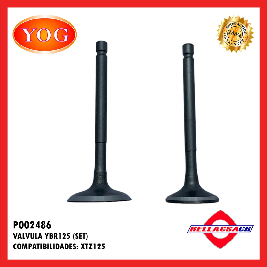 VALVULA YBR 125 ED (SET) 
