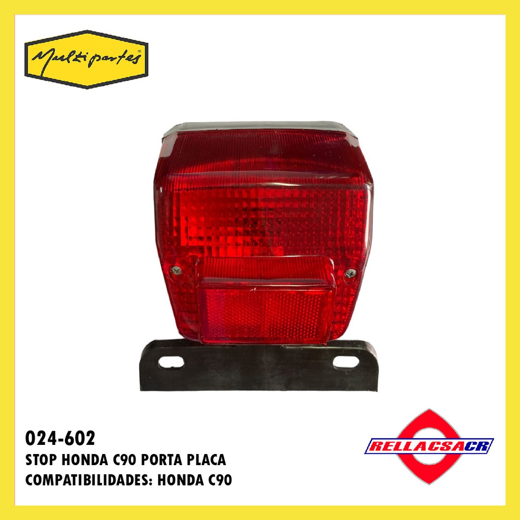 STOP HONDA C90 PORTA PLACA.YOG