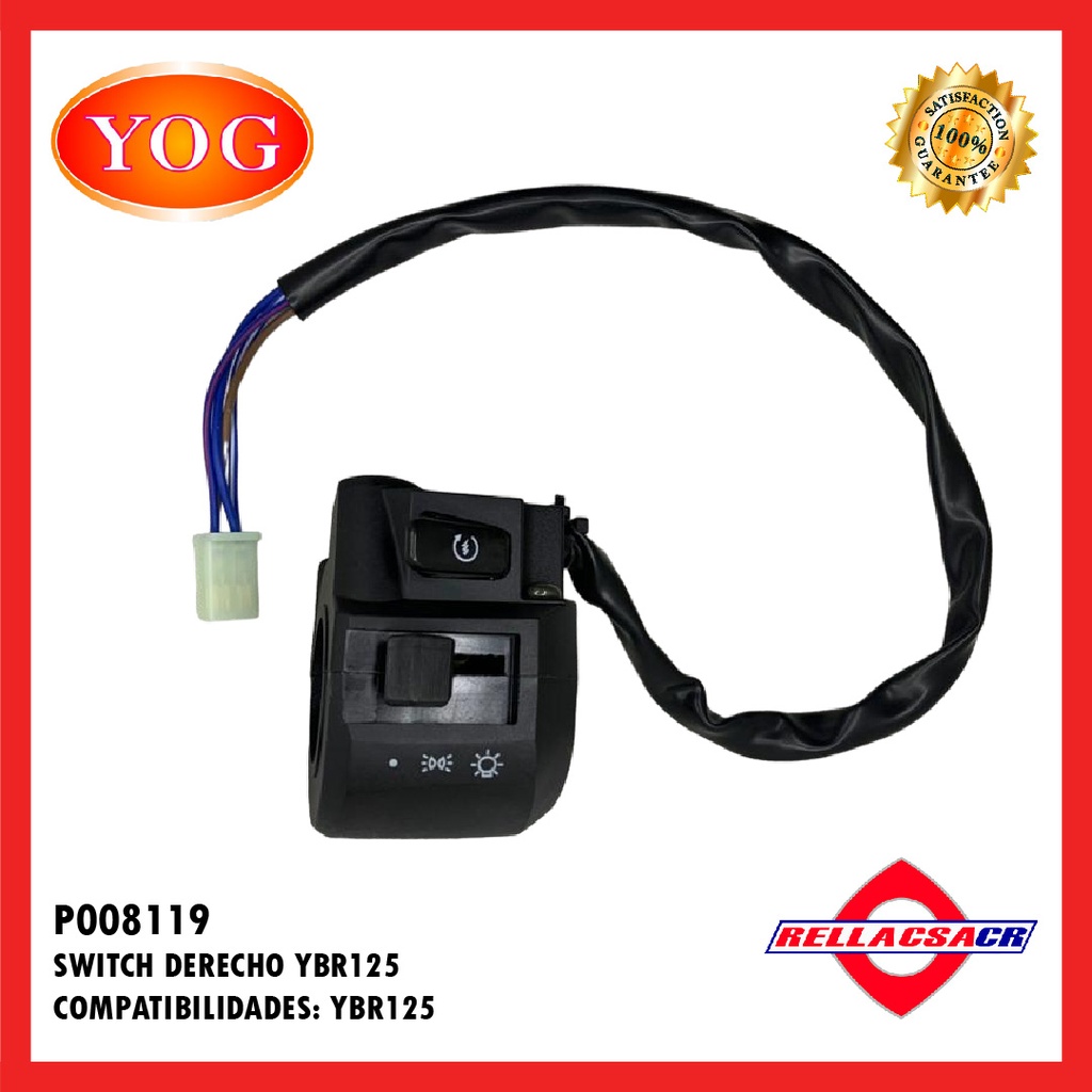 SWITCH DERECHO YBR 125 ED
