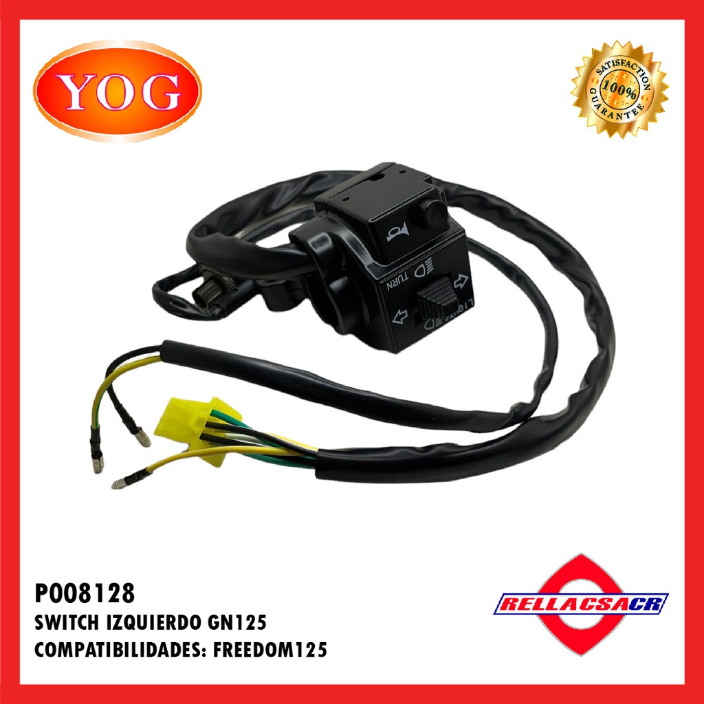 SWITCH IZQUIERDO GN125 H