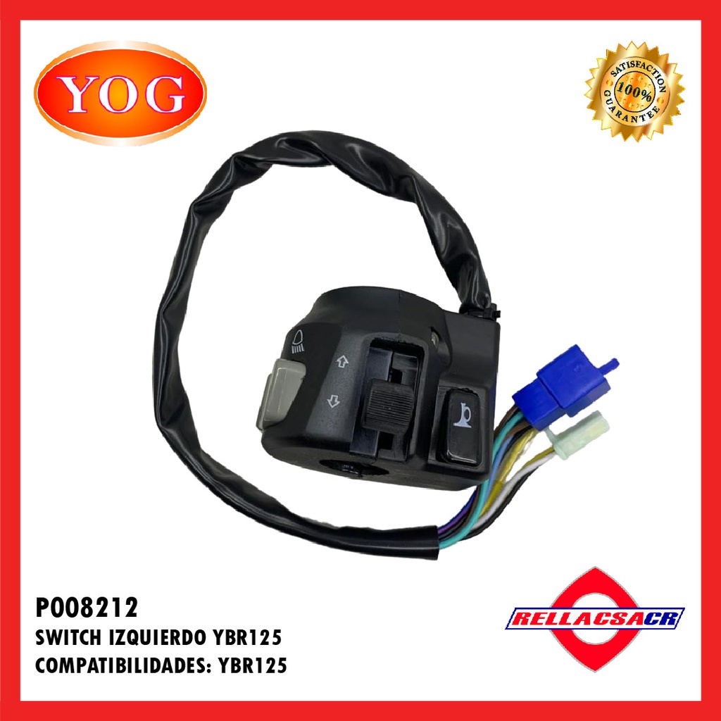 SWITCH IZQUIERDO YBR 125 ED