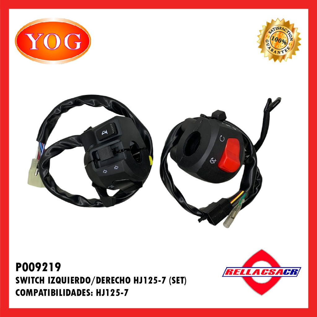 SWITCH IZQUIERDO/DERECHO HJ125-7 (SET)