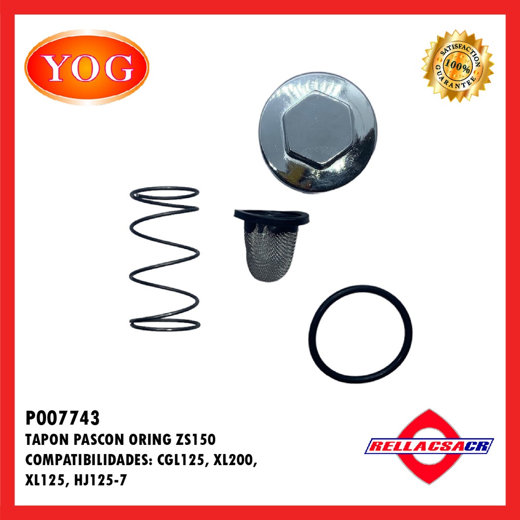 TAPON PASCON ORING ZS150-7