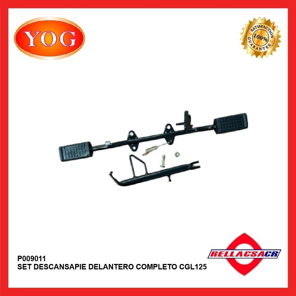 DESCANSAPIE DEL. COMPLETO CGL125 (SET)