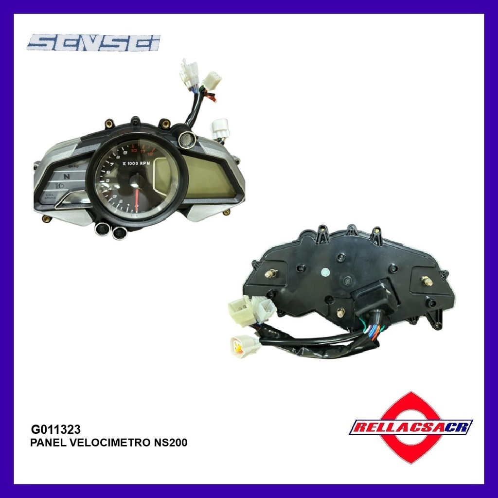 PANEL VELOCIMETRO BAJAJ PULSAR NS200 (CON CABLES)