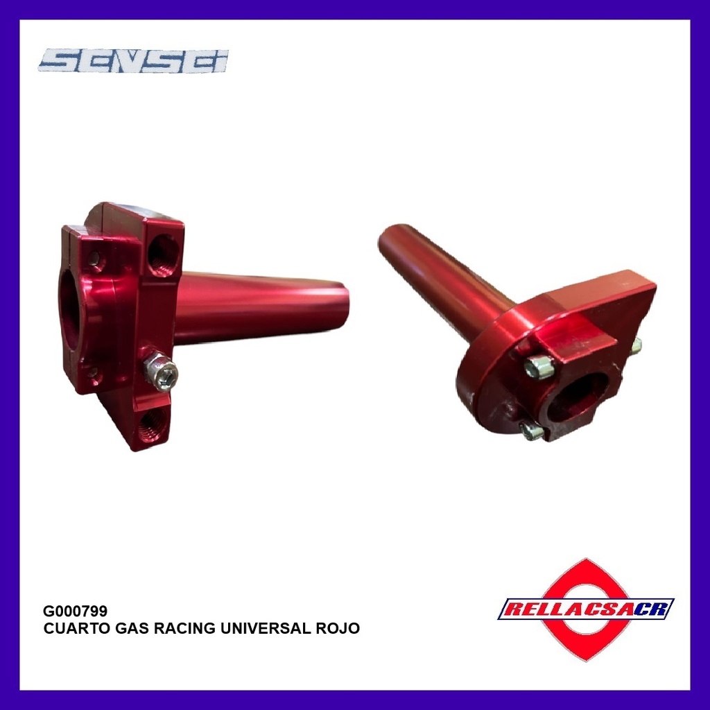 CUARTO GAS RACING UNIVERSAL ROJO