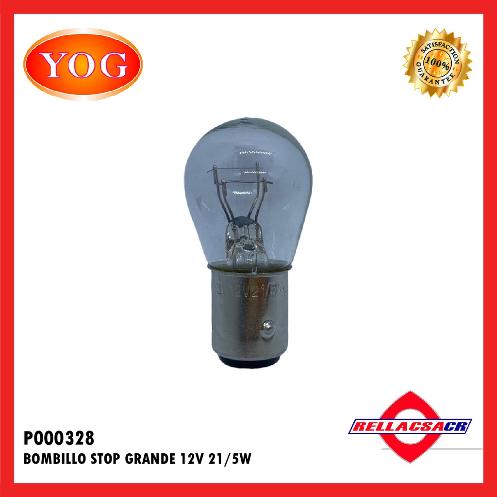 BOMBILLO STOP GRANDE 12V 21/5W (10UNDS)