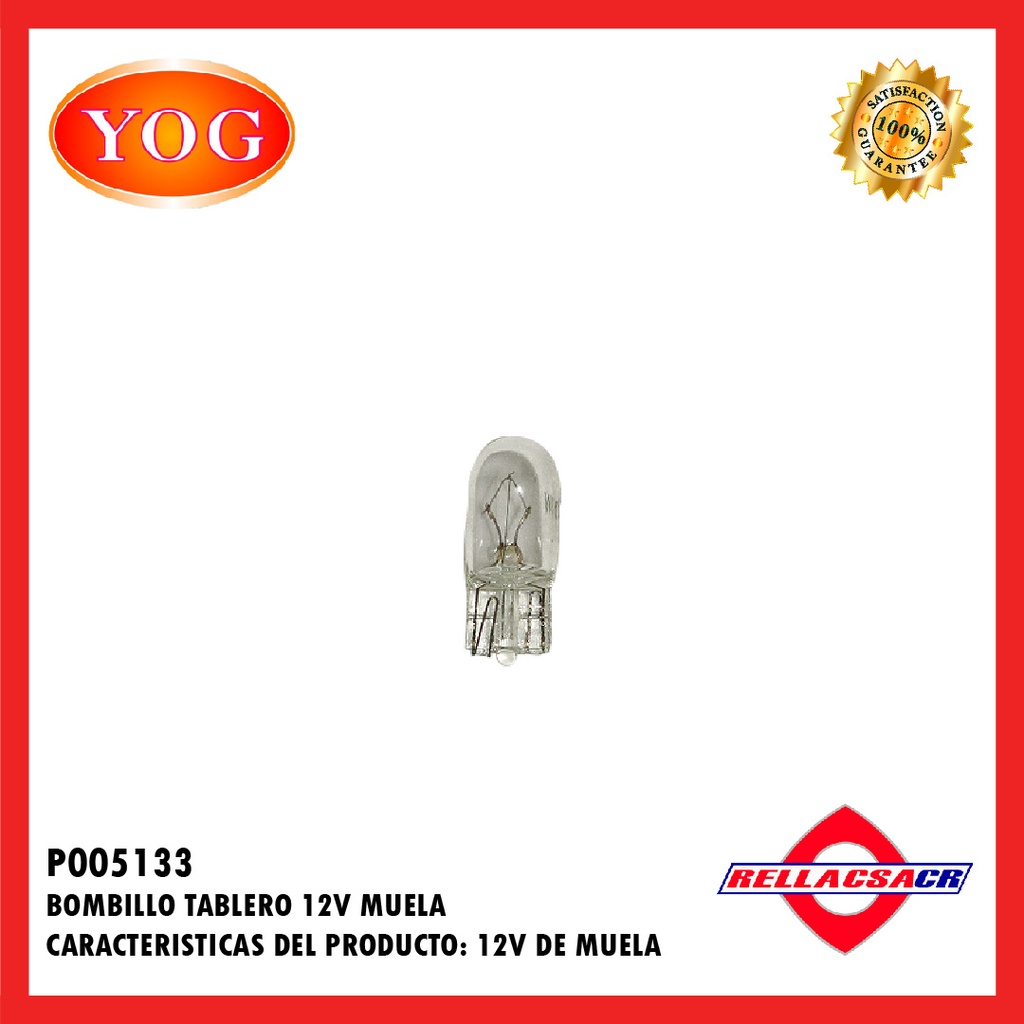 BOMBILLO TABLERO 12V MUELA