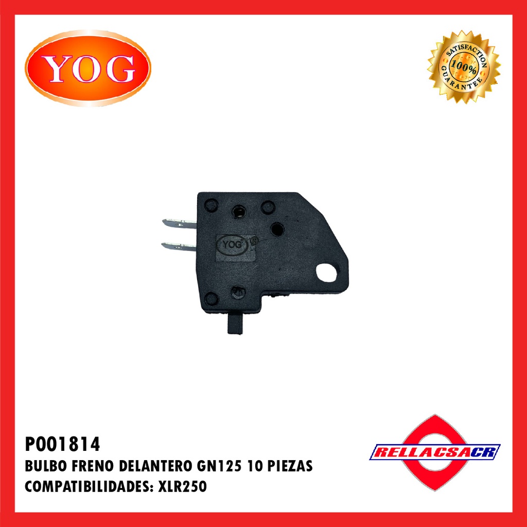 BULBO FRENO DEL. ZS150-7 (10 UNDS)