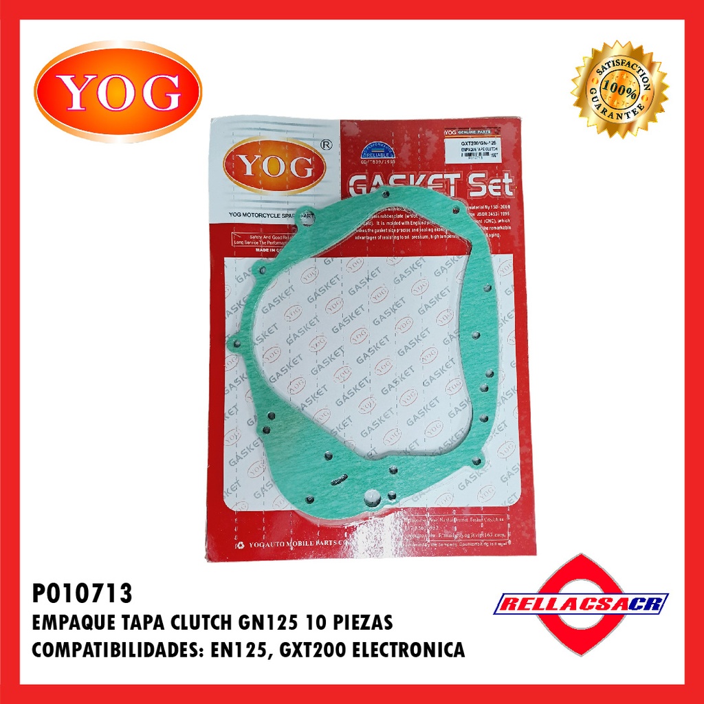 EMPAQUE TAPA CLUTCH GN125 H (10 UNDS)