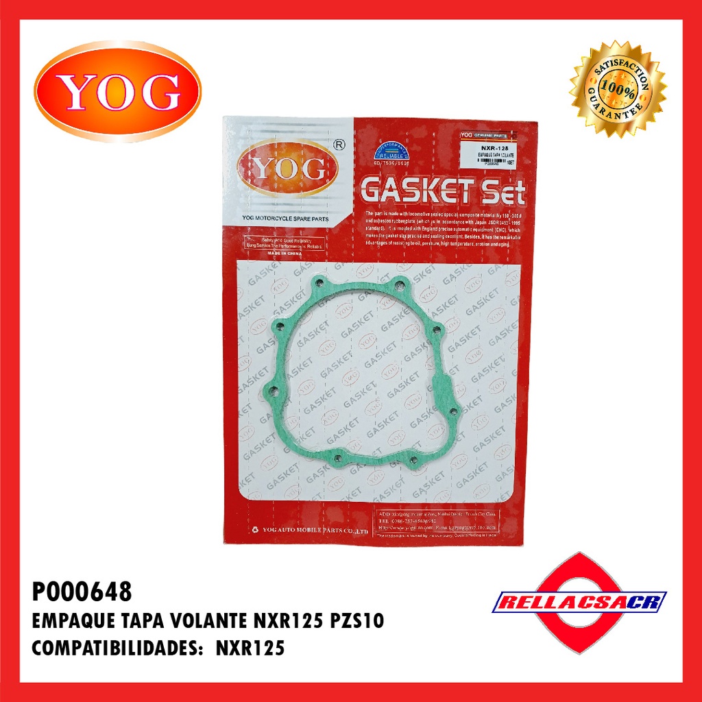 EMPAQUE TAPA VOLANTE NXR 125 BROS (10 UNDS)