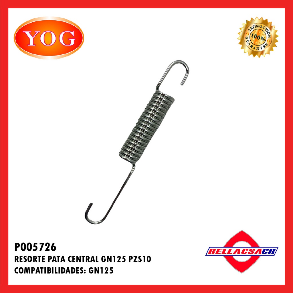 RESORTE PATA CENTRAL GN125 H