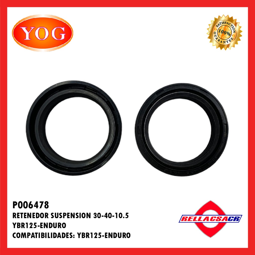 RETENEDOR SUSPENSION 30x40x10.5 YBR 125 ED
