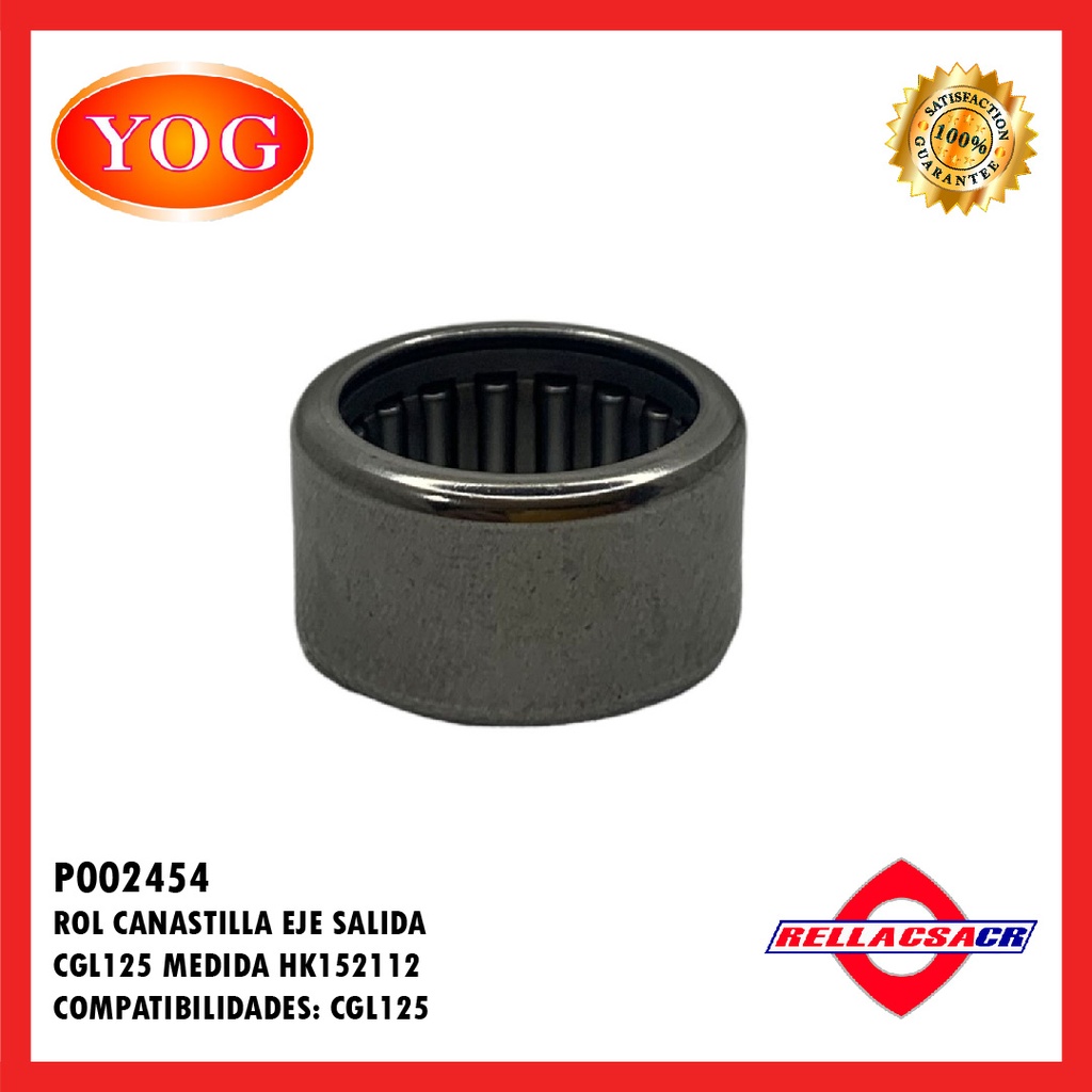 ROL CANASTILLA EJE SALIDA ZS150-7 (HK15X21X12)