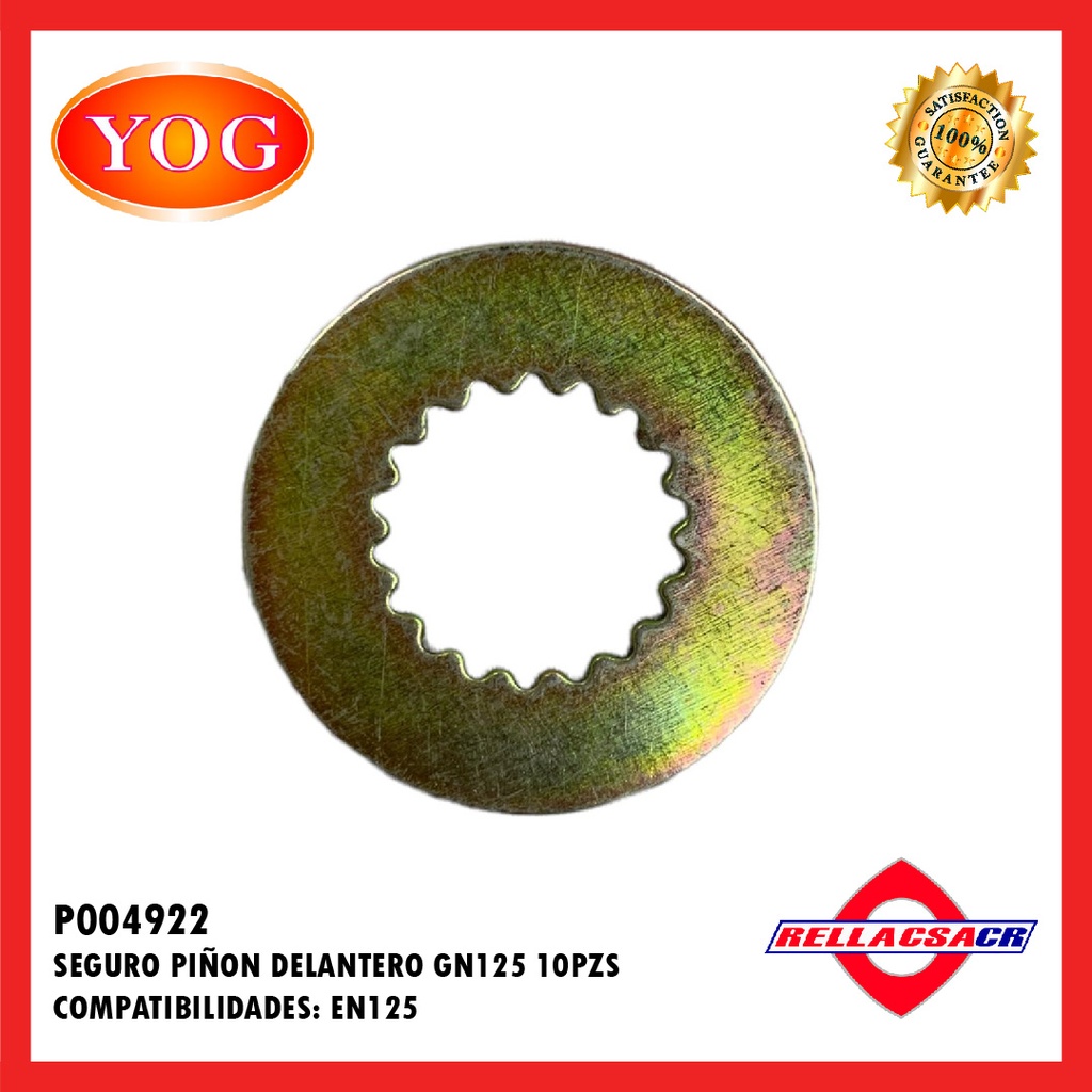 SEGURO PI홥N DELANTERO GN125 H