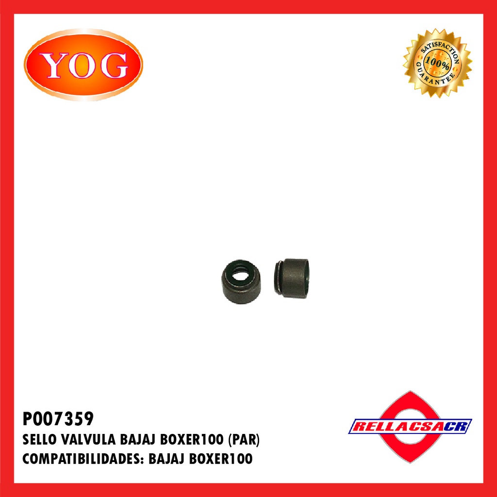 SELLOS VALVULA BOXER CT100
