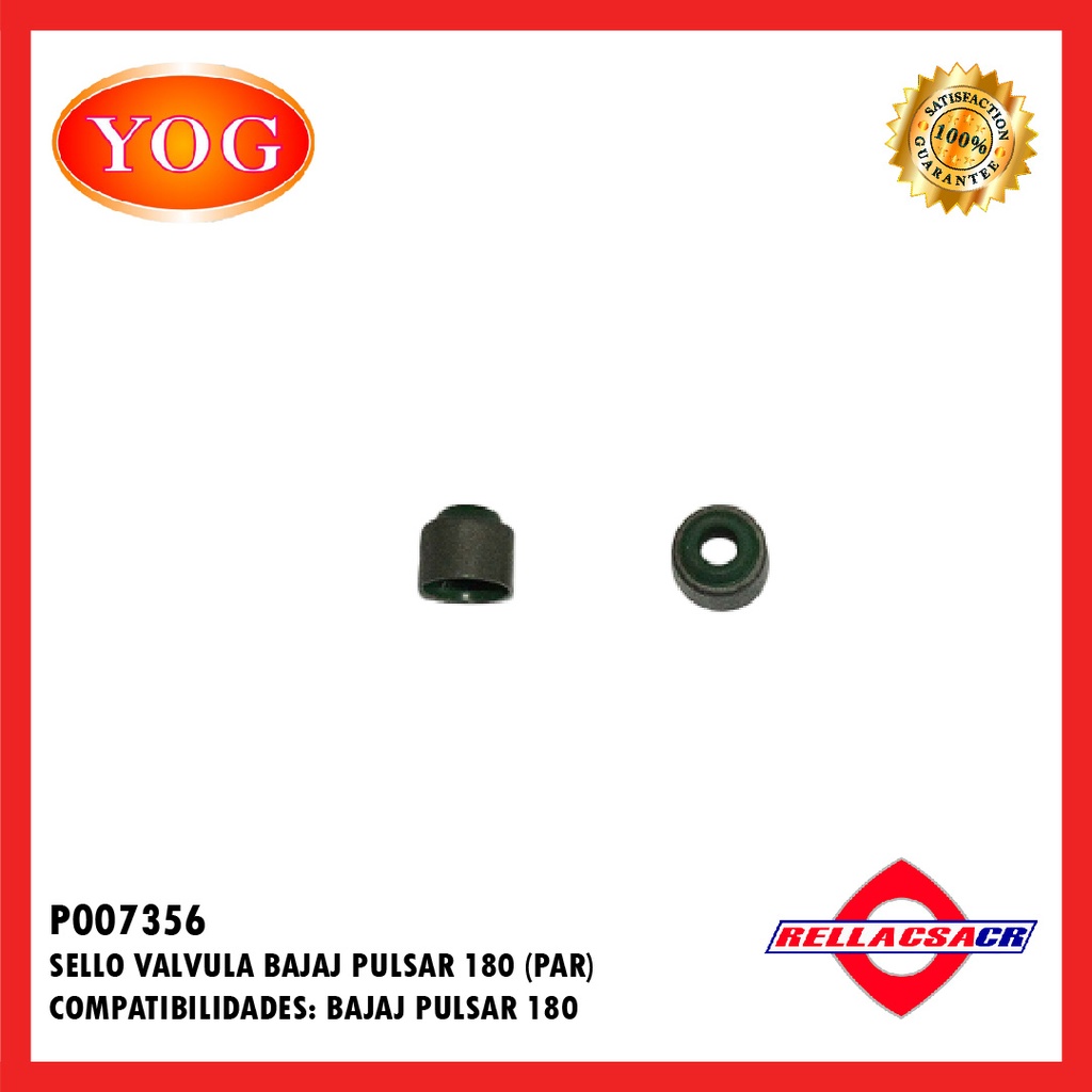 SELLOS VALVULA PULSAR 180