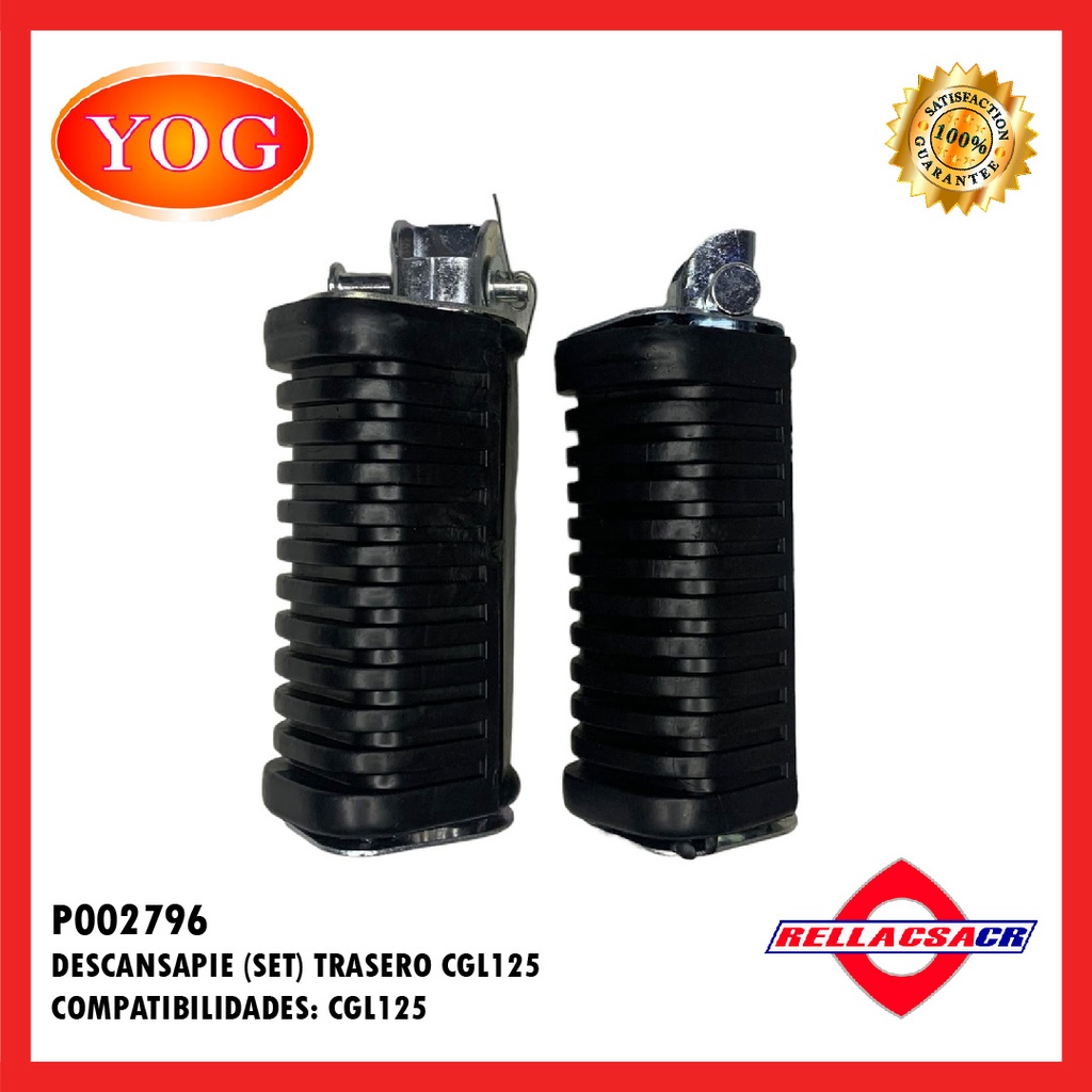 DESCANSAPIE TRAS. CGL125 (SET)