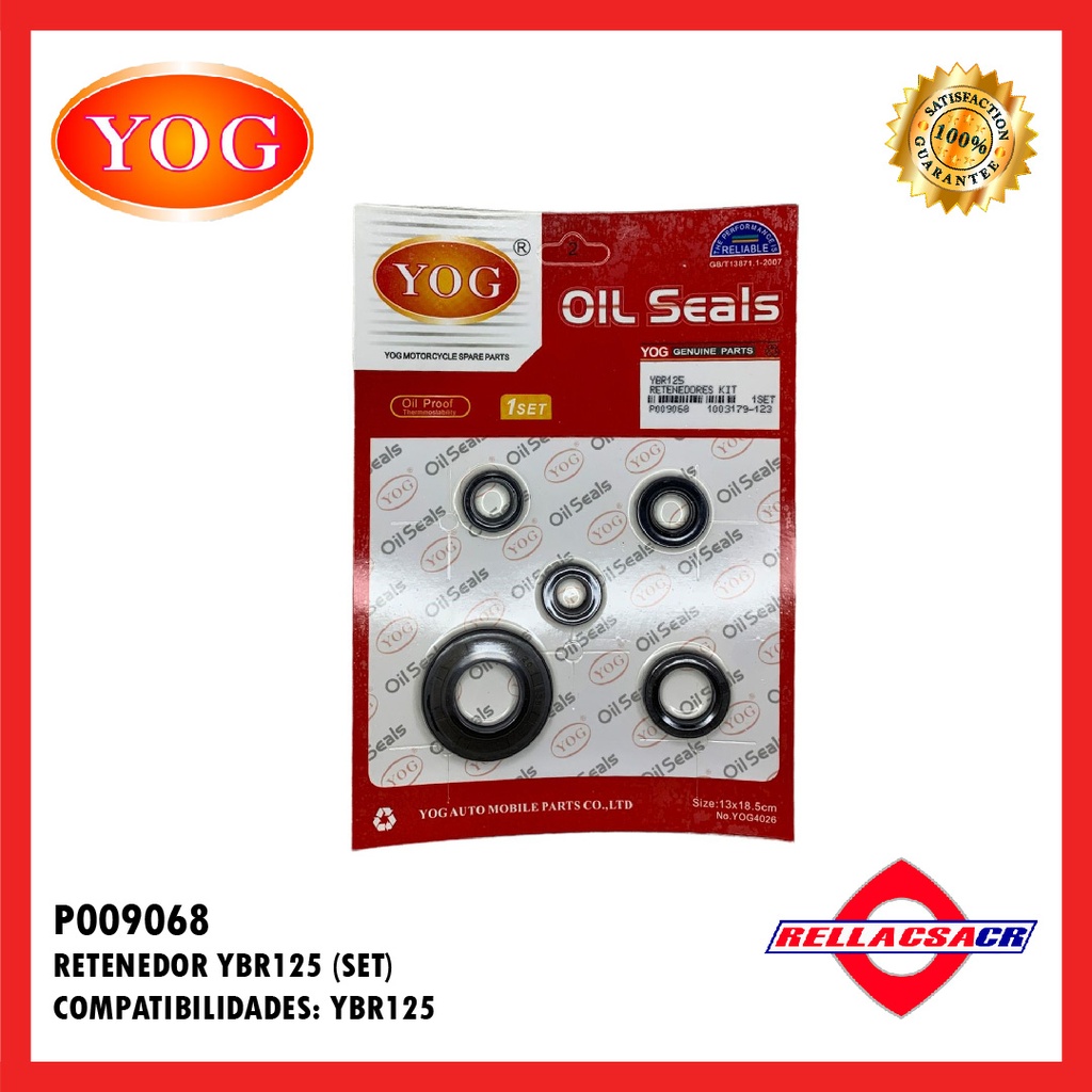 RETENEDORES COMPLETOS YBR 125 ED