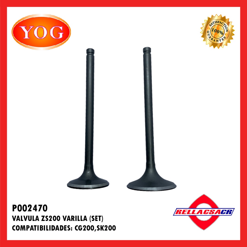 VALVULA NANO 200 (VARILLA) (CASQUILLO PEQ) (SET) 