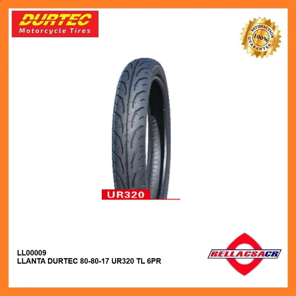 LLANTA DURTEC 80-80-17 UR320 TL 6PR