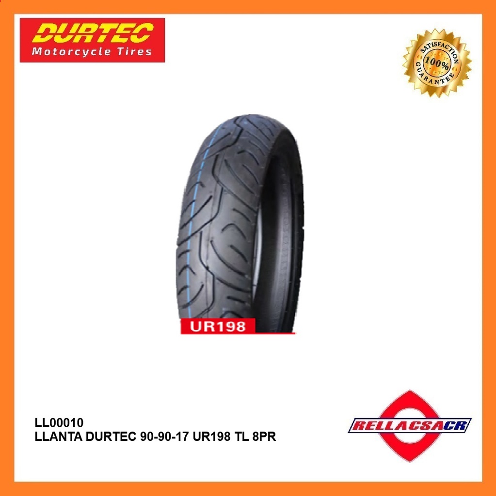 LLANTA DURTEC 90-90-17 UR198 TL 8PR