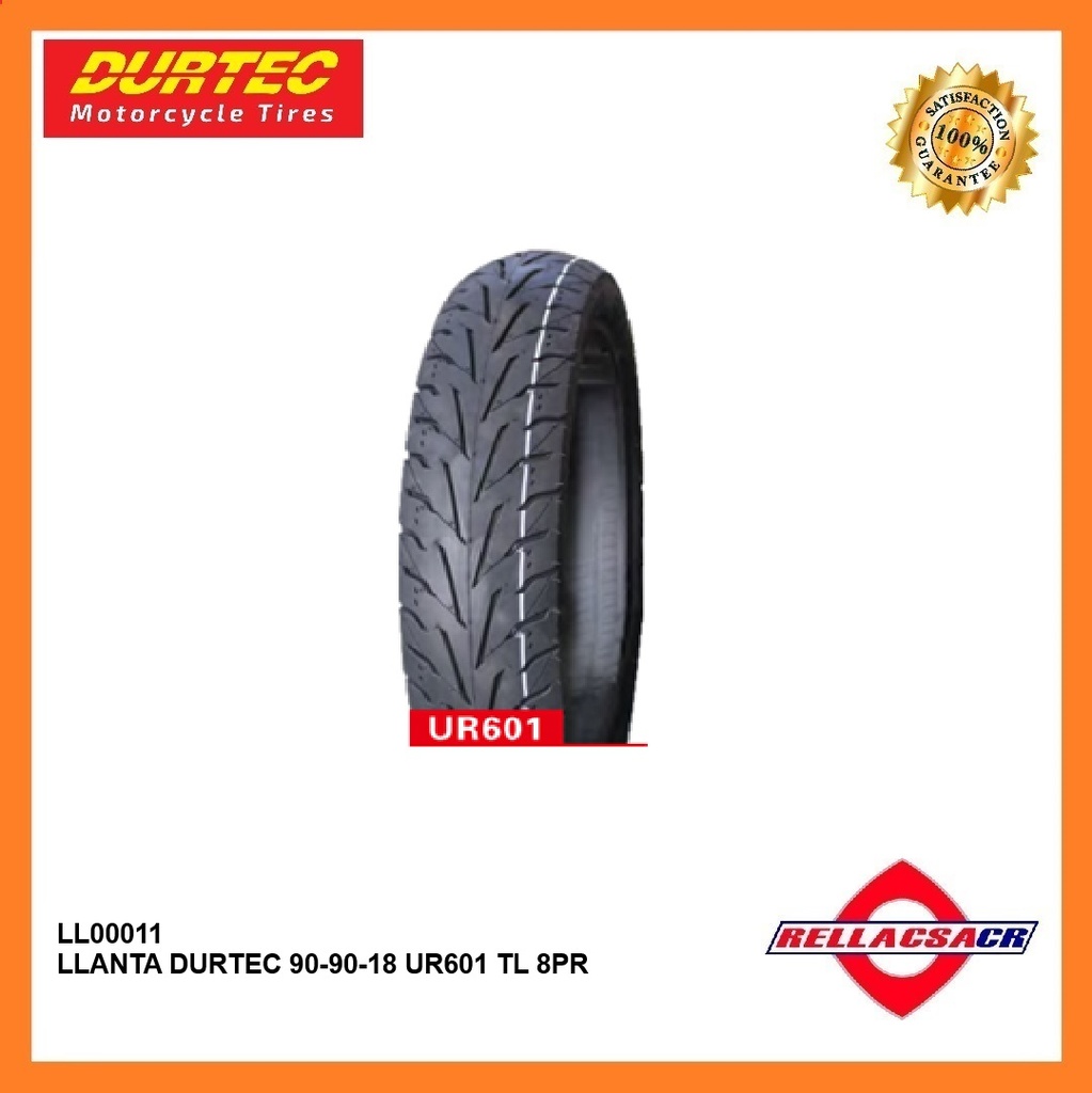 LLANTA DURTEC 90-90-18 UR601 TL 8PR