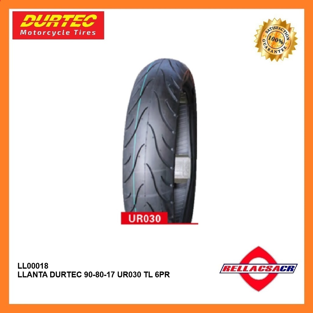 LLANTA DURTEC 90-80-17 UR030 TL 6PR