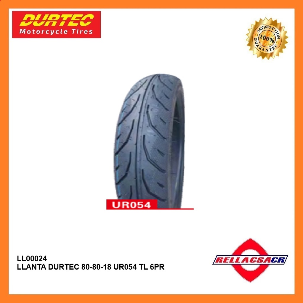 LLANTA DURTEC 80-80-18 UR054 TL 6PR
